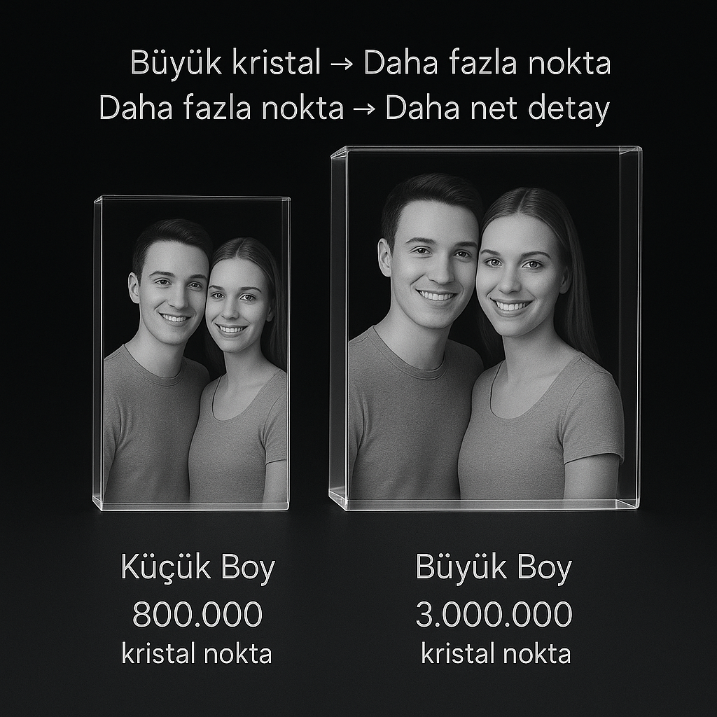 3D Kristal  Dikdörtgen