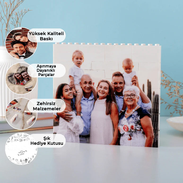 Kişiselleştirilmiş Fotoğraflı Blok Puzzle