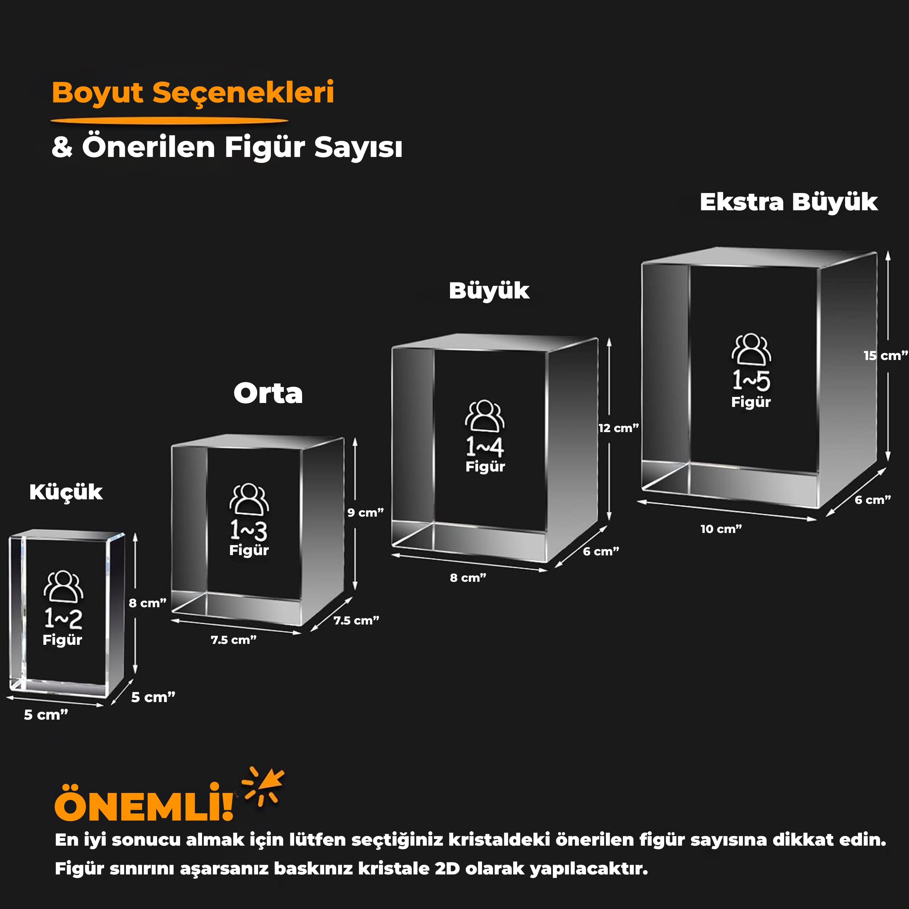 3D Kristal  Dikdörtgen